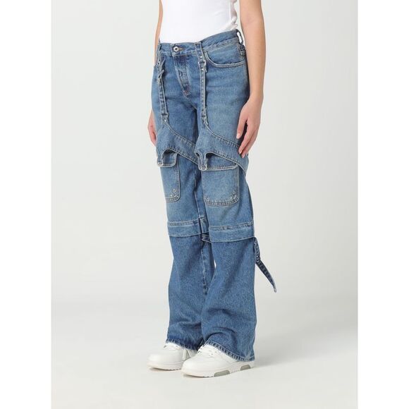 Off-White Jeans Woman Blue - Picture 4 of 5